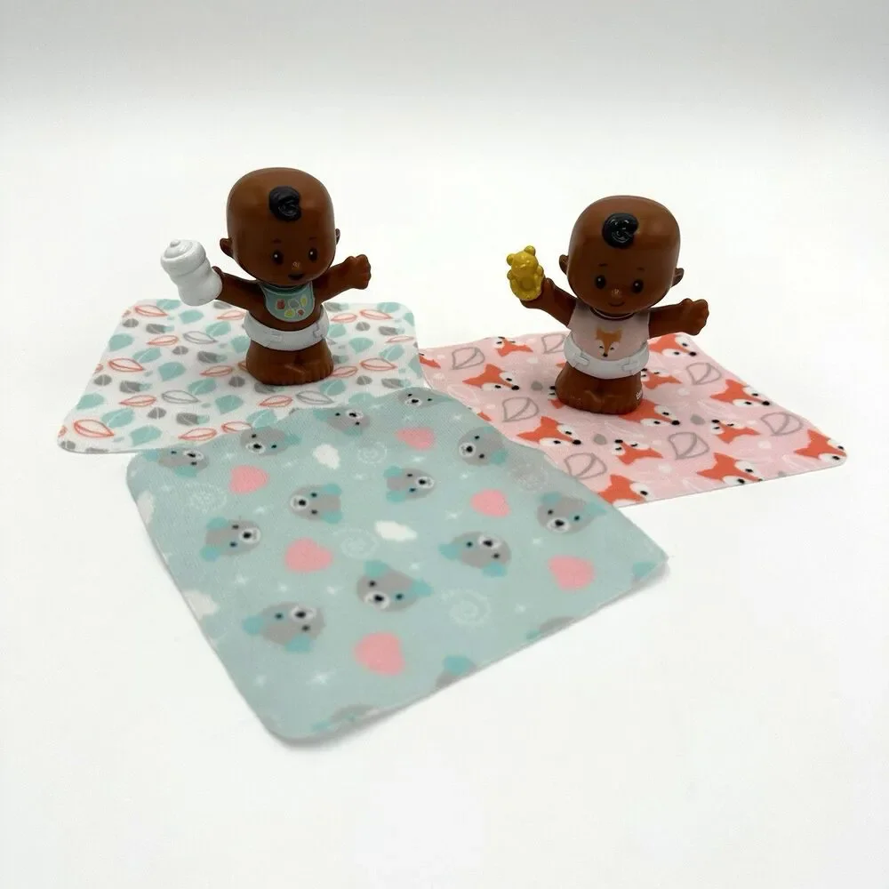 Fisher-Price Little People Snuggle Twins Boys African American Toddler Toys FP - Picture 4 of 9